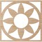 Ekena Millwork Blume Wood Fretwork Pierced Ceiling Medallion, Alder, 26"OD x 9"ID x 3/8"T CMWP26X26X0375BLAL - alternate 5